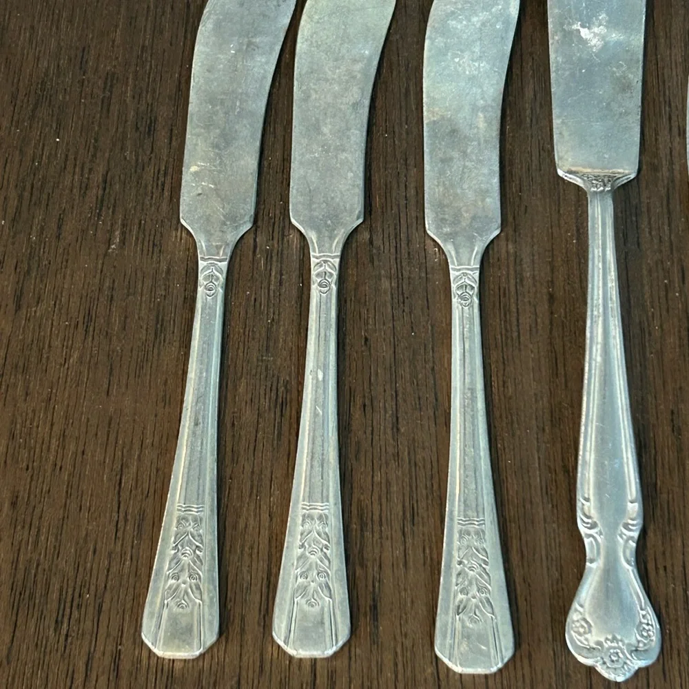 Vintage Silver-Plate Butter Knives